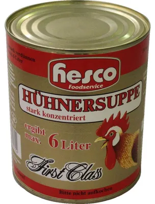 Obrázek produktu pro Hesco Kuřecí polévka First Class vysoce koncentrovaný vývar 850ml