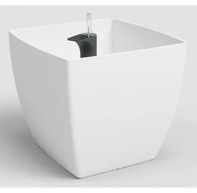 Image de Pot de fleurs ARTEVASI Siena SWS 40 MA, Plastique, Ø40 x H36 cm, 41,5 L, Blanc