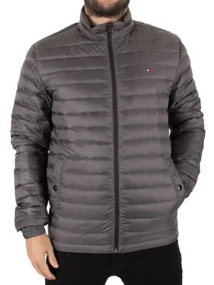 Produktbild von Tommy Hilfiger LW PACKABLE DOWN BOMBER Herren Daunen Jacke Leightweight Dunkelgrau