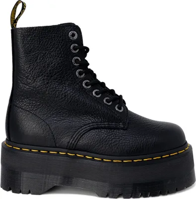 Produktbild von Dr. Martens Plateaustiefel Damen Leder Schwarz Goodyear Welt 8 Ösen Gr. 39 Modell 468176 Ganzjährig
