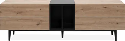 Produktbild von finori TV-Board Nola 56B Nachbildung Artisan Oak / schwarz B/H/T: ca. 160 x 48 x 37 cm