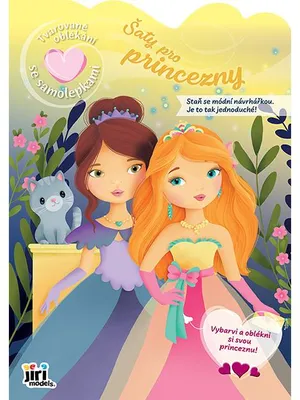 Image de Tvarované oblékání se samolepkami Šaty pro princezny