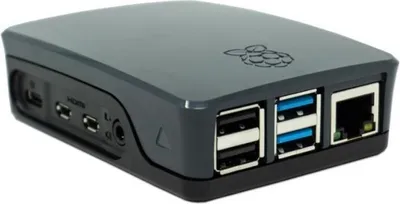 Produktbild von Raspberry Pi 4 B (1 GB) Official Kit schwarz oder weiß