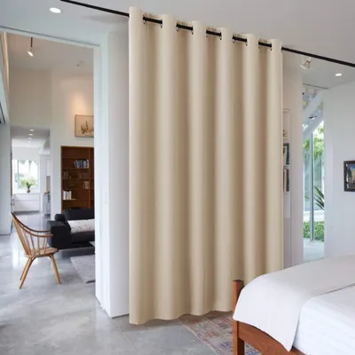 Immagine prodotto di Tende termiche beige con passanti, 243 x 304 cm