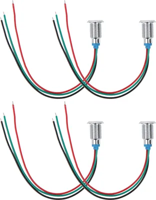 Produktbild von Vorverdrahtete runde LEDs, wasserdichte runde LEDs, runde Mini-LEDs, zweifarbige LED, runde LED, Blinklicht