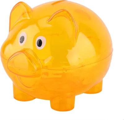 Image de Mignon cochon couleur créative cochon banque cadeau d'anniversaire cochon banque jouet(Orange)