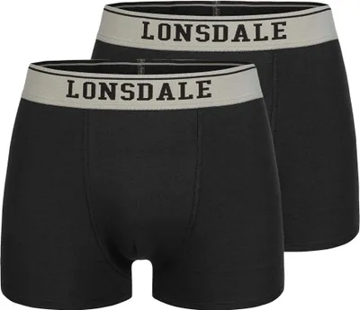 Produktbild von Lonsdale Oxfordshire 2er-Pack Herren-Boxershorts Schwarz