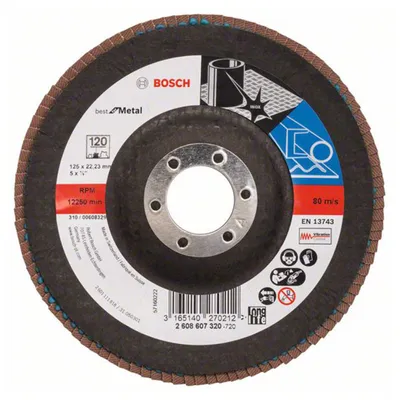 Image de Plateaux à lamelles Ø 125 mm X571 BOSCH Best Métal bombée