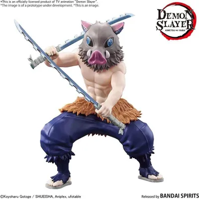 Produktbild von Bandai Demon Slayer Inosuke Hashibira Figur Blau Blau One Size