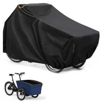 Produktbild von Lastenrad Abdeckung Wasserdicht 420D Oxford-Gewebe UV-Schutz Reflektorstreifen 220x110x100cm