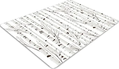 Produktbild von Stuhlunterlage Bürostuhlunterlage 120 cm x 90 cm Bodenmatte Bürostuhlunterlage - Birke