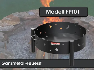 Produktbild von Ganzmetallkamin FPT01, Durchmesser 60 cm