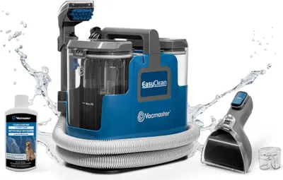 Image de Vacmaster SCB0501 Aspirateur-laveur, nettoyeur de tapis, nettoyeur de meubles rembourrés | pour canapé, tapis, meubles rembourrés, voiture | Aspirateur eau et poussière à forte puissance d'aspiration, bleu