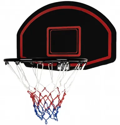 Produktbild von Basketball-Set Sedco 3201B SCHWARZ - Korb + Netz 60*40cm rot
