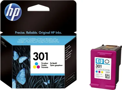 Zdjęcie produktu dla HP CH562EE / 301 Oryginalny kolorowy wkład atramentowy (cyjan, magenta, żółty) (CH562EE)