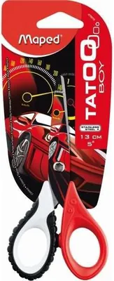 Immagine prodotto di Maped 470010 - Forbici artigianali Tatoo, 13 cm, lame stampate, punta arrotondata