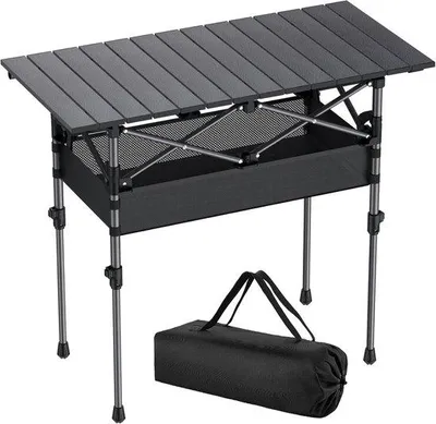 Produktbild von Famanu Klapptisch Multifunktional - Schwarz, Aluminium, 82 x 40 x 70 cm