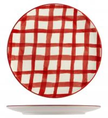 Produktbild von H&H Set mit 6 flachen Weihnachtsteller, Durchmesser 26 cm