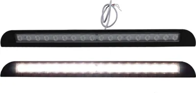 Zdjęcie produktu dla 12 V LED lampa zewnętrzna drzwi ciepła biel przyczepa kempingowa łódź 480 mm czarny