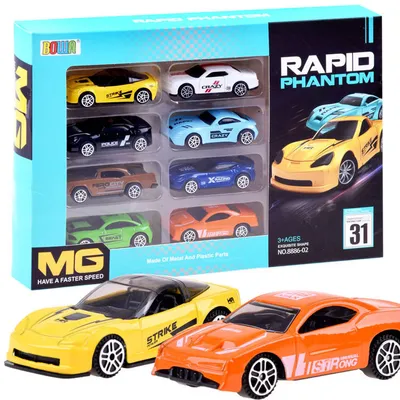 Produktbild von Eine Reihe von Autos, 8 Federn, Metallfahrzeuge ZA3234