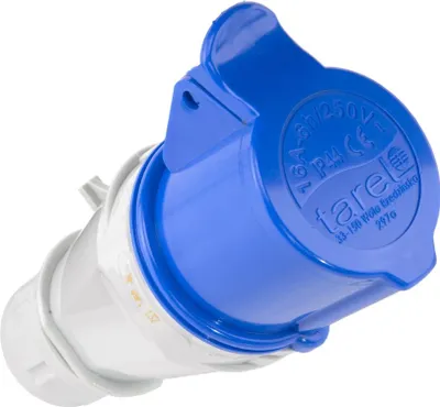 Zdjęcie produktu dla Gniazdo przenośne 16A 3P z dławikiem Camping T-07422