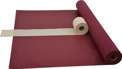 Produktbild von Sensalux Kombi-Set 1 Tischdeckenrolle 1m x 25m bordeaux + Tischläufer 15cm creme