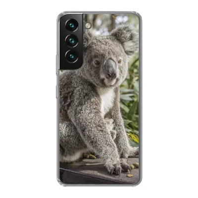 Produktbild von MuchoWow® Handyhülle Schutzhülle Hülle für Samsung Galaxy S22 Plus Koala - Holz - Pflanzen - Kinder - Jungen - Mädchen Silikon Softcase Handy Hülle - Schutzabdeckung