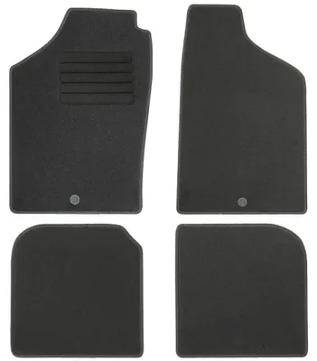 Fußmatten-Set für VW Polo 86C, 03/1986-09/1994, 4-teilig, Schwarz