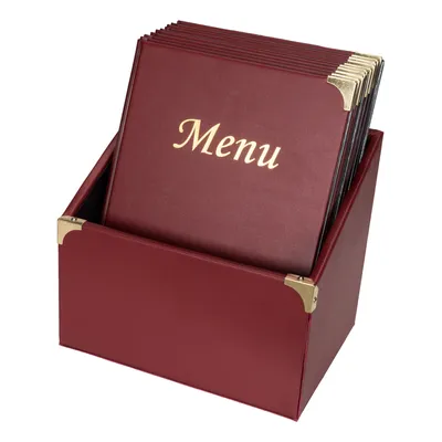 Obrázek produktu pro Securit MC-BOX-BRA4-WR Securit pořadač na karty BASIC, DIN A4, vínově červená, krabice po 10 kusech