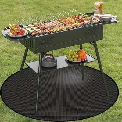 Image de Tapis de cuisson en céramique 36 pouces - Tapis de protection pour barbecue d'extérieur