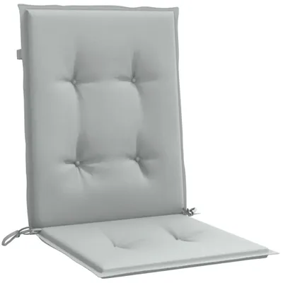 Produktbild von vidaXL Niedriglehner-Auflagen 4 Stk. Melange Hellgrau 100x50x4cm Stoff