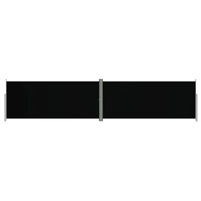 Image de vidaXL Store latéral extensible noir 220x1000 cm