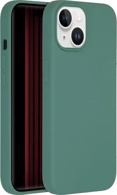Immagine prodotto di Custodia in silicone liquido Accezz con MagSafe per iPhone 15 - Verde scuro