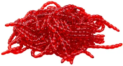 Produktbild von FTM Omura Baits Bloodworm Banane - 15g Gummiwürmer
