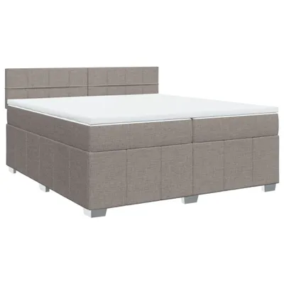 Produktbild von Cloris DesignMöbel Boxspringbett mit Matratze Taupe 200x200cm Stoff - Klassische Betten Bettrahmen DE224370