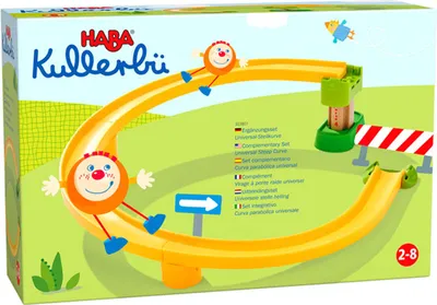 Produktbild von HABA Kullerbu Universal Steep Curve Track Accessory (Works with Balls & Vehicles)