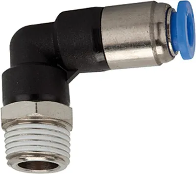 Produktbild von Riegler L-Steckverschraubung »Blaue Serie «, selbstabsperr., R 1/8 a.˜4mm