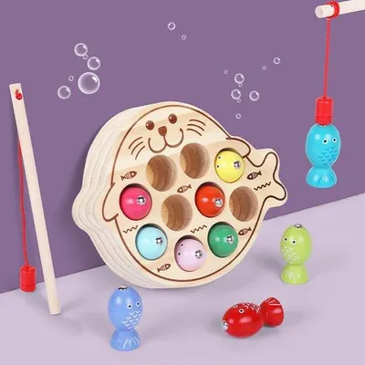 Produktbild von Magnetisches Fischspiel Holz für Kinder
