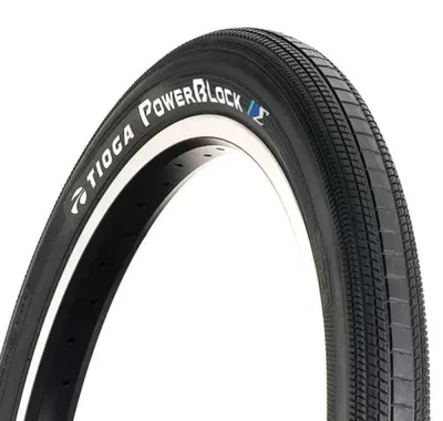 Immagine prodotto di Pneumatico per BMX Tioga S-spec Powerblock, 20 pollici x 1.75, nero. Pneumatico per BMX, 20 pollici x 1.75, nero