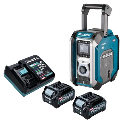 Produktbild von Makita MR 007 GD201 Akku Baustellenradio 12 - 40 V max. Bluetooth DAB+ USB + 2x Akku 2,5 Ah + Ladegerät