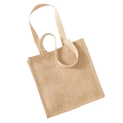 Image de Westford Mill Sac à provisions en jute, 10 litres BC1226 (Taille unique) (Nature)