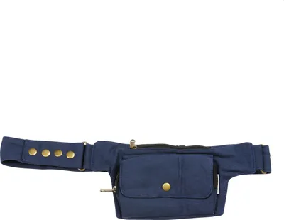 Produktbild von Gürteltasche - Flint - blau - messingfarben - Bauchtasche - Hüfttasche