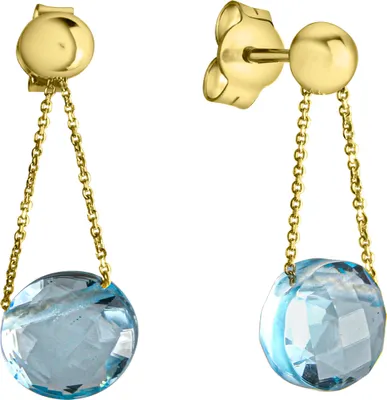 Produktbild von Celesta Gold Ohrring 375/- Gelbgold Blautopas (beh)