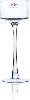 Produktbild von 6er SET Kerzenhalter, Teelichthalter auf Fuß Glas H. 25cm D. 9cm Sandra Rich
