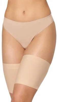 Produktbild von Merry Style Oberschenkelbänder Selbsttragende, elastische Oberschenkelbänder Anti-Reibung mit Silikonbändern Oberschenkelband MS10-438 (Beige, 6XL) .