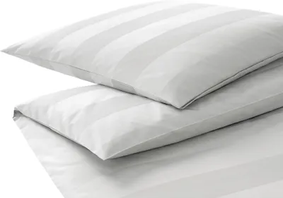 Produktbild von elegante Mako-Satin-Bettwäsche-Garnitur En Bloc Farbe Weiss Größe 200x220+2x70x90cm