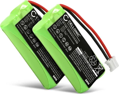 Produktbild von CELLONIC 2x Akku für Festnetz Kompatibel mit Siemens Gigaset A120, Gigaset AS150, Gigaset A265, V30145-K1310-X359 - (700mAh, 2.4V)