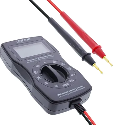 Immagine prodotto di InLine Multifunktions-Batterietester - Messgerät mit LCD-Anzeige (01285T)
