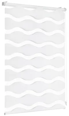 Immagine prodotto di Tende a rullo doppie, sistema di fissaggio a clip, senza foratura - 95 x 210 cm - Bianco