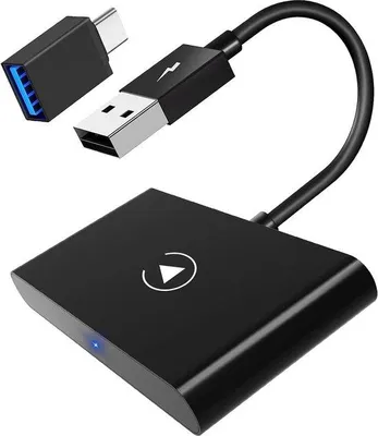Image de Adaptateur pour iPhone - Dongle CarPlay sans fil pour la transmission audio et vidéo en voiture - Noir